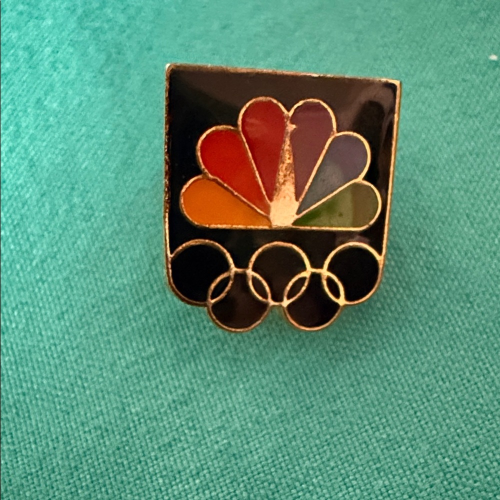 NBC Multi-Color Enamel Pin - from Olympics Jewelry